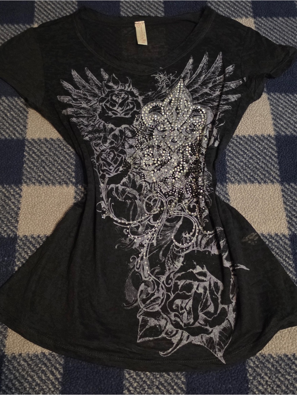 Y2k scene mcbling style shirt by aventura